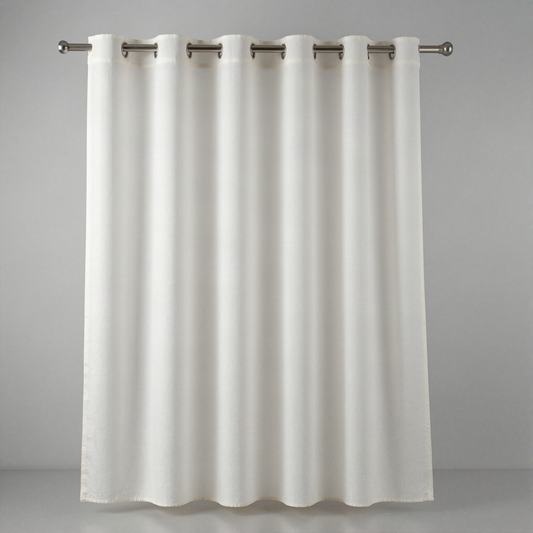 Pleated Fabric Shower Curtain
