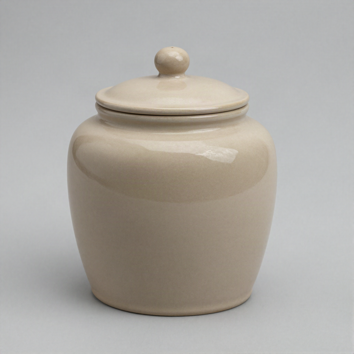 Lidded Ceramic Storage Jar